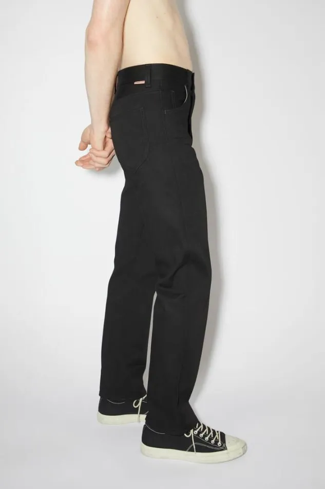 Acne Studios Jeans Man Regular Fit Jeans 8211 1950 All Black
