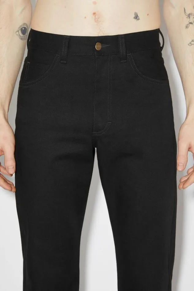 Acne Studios Jeans Man Regular Fit Jeans 8211 1950 All Black