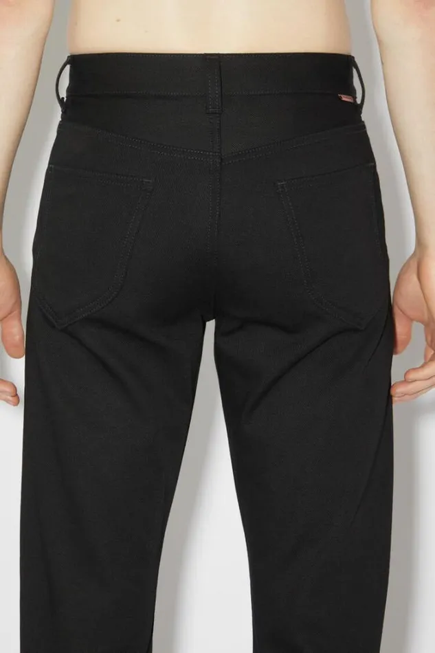 Acne Studios Jeans Man Regular Fit Jeans 8211 1950 All Black
