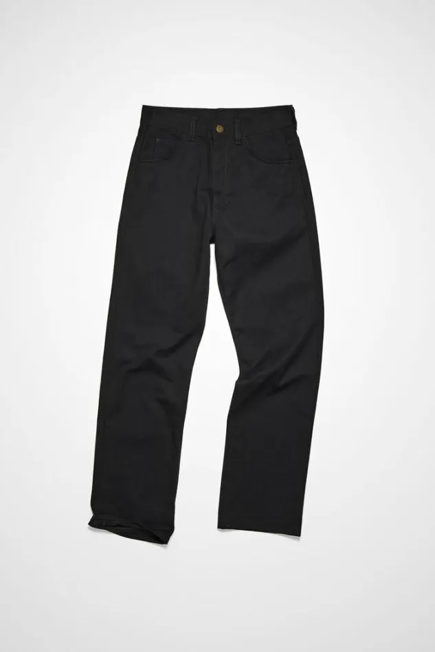 Acne Studios Jeans Man Regular Fit Jeans 8211 1950 All Black