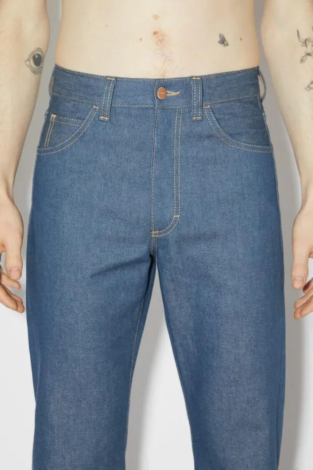 Acne Studios Jeans Man Regular Fit Jeans 8211 1950 Pale Indigo