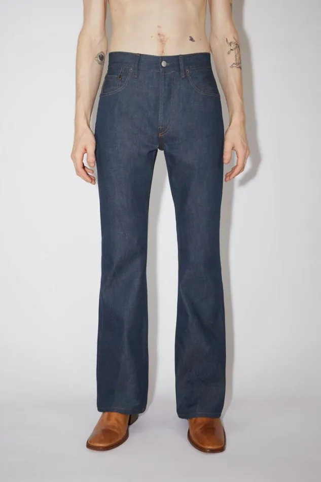 Acne Studios Jeans Man Regular Fit Jeans 8211 1992 Indigo Blue
