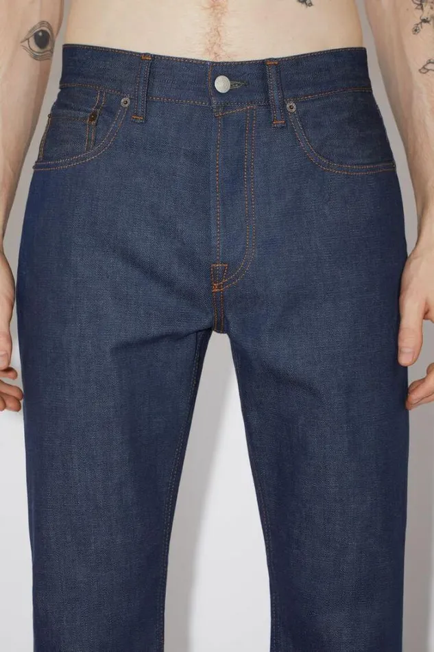 Acne Studios Jeans Man Regular Fit Jeans 8211 1992 Indigo Blue