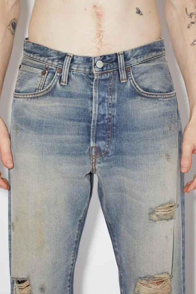 Acne Studios Jeans Man Relaxed Fit Jeans 8211 2003 Mid Blue