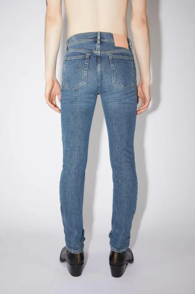 Acne Studios Jeans Man Skinny Fit Jeans 8211 North Mid Blue