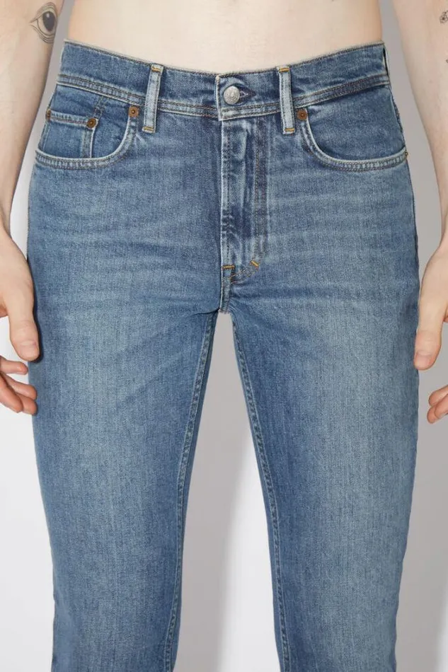 Acne Studios Jeans Man Skinny Fit Jeans 8211 North Mid Blue