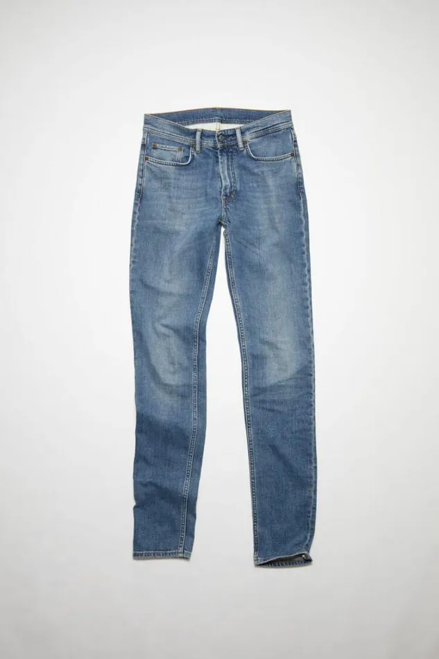 Acne Studios Jeans Man Skinny Fit Jeans 8211 North Mid Blue