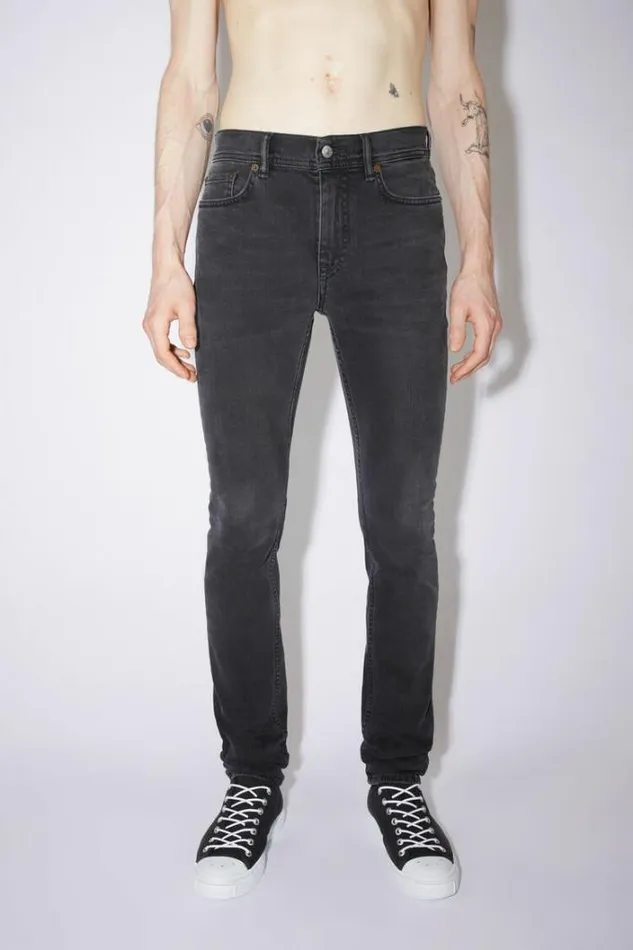 Acne Studios Jeans Man Skinny Fit Jeans 8211 North Used Black