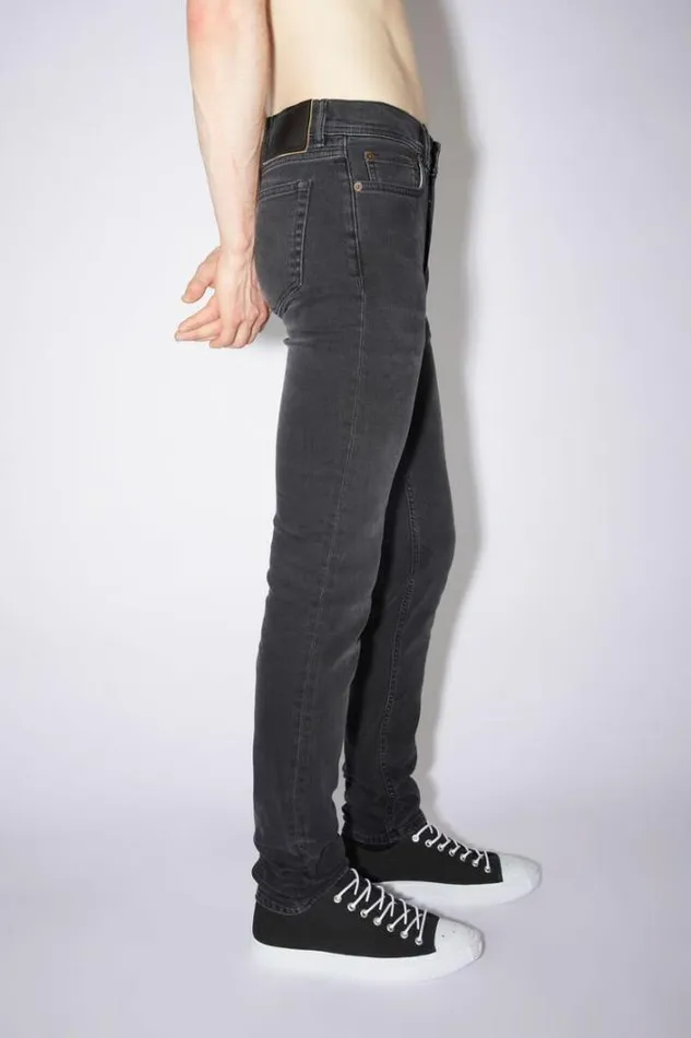 Acne Studios Jeans Man Skinny Fit Jeans 8211 North Used Black