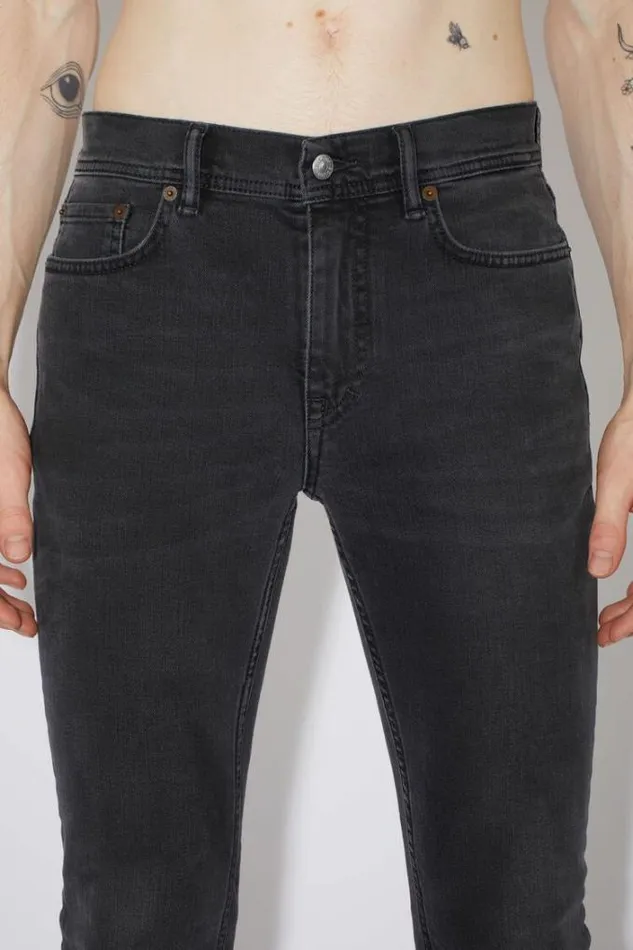 Acne Studios Jeans Man Skinny Fit Jeans 8211 North Used Black