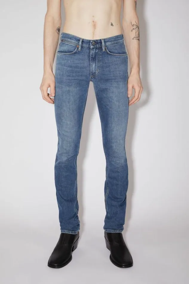 Acne Studios Jeans Man Slim Fit Jeans 8211 Max Mid Blue