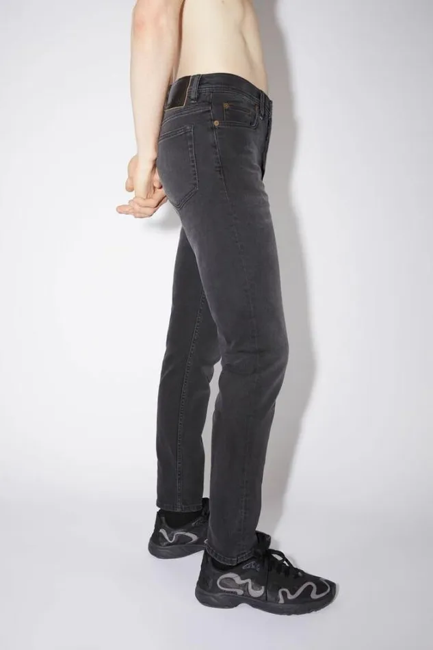 Acne Studios Jeans Man Slim Fit Jeans 8211 River Used Black