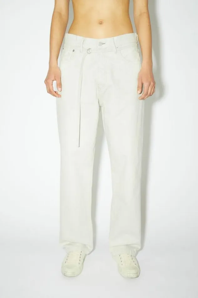 Acne Studios Jeans Woman Loose Fit Jeans 1991 EcruEcru