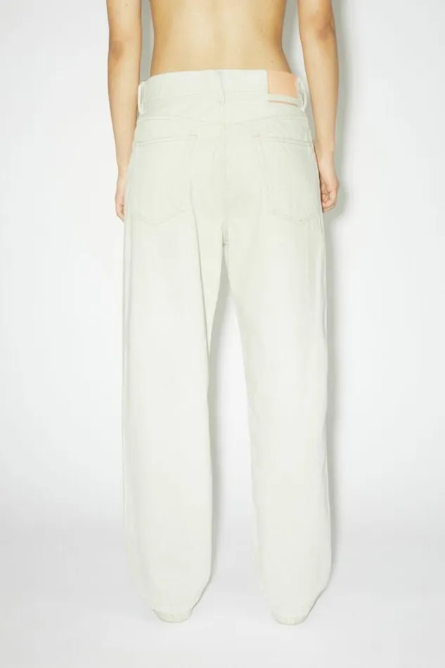 Acne Studios Jeans Woman Loose Fit Jeans 1991 EcruEcru