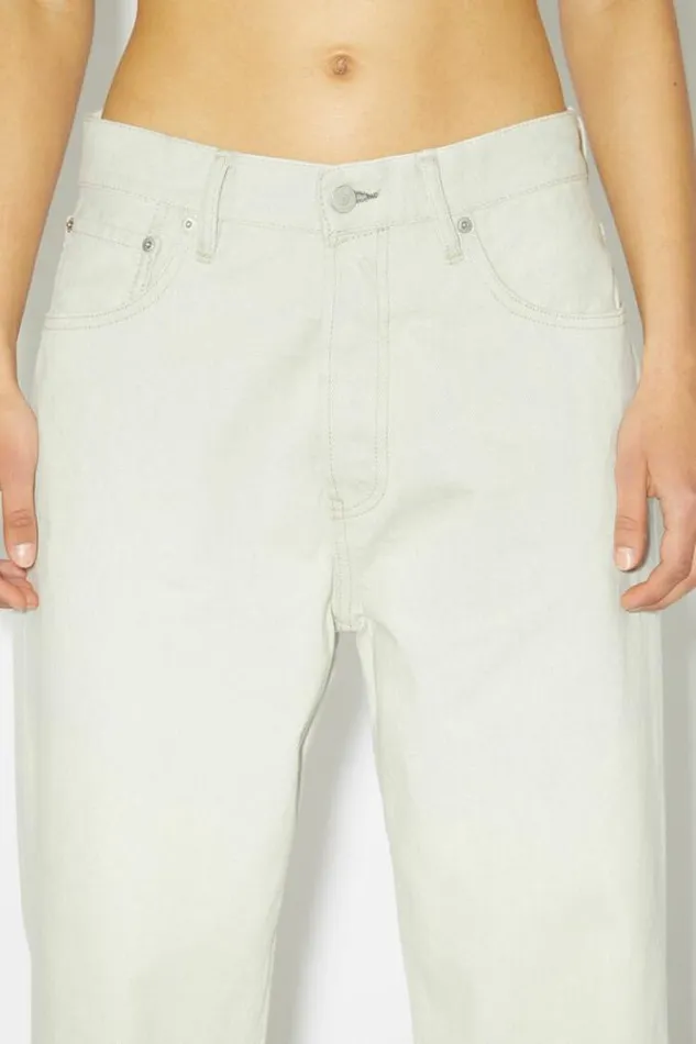 Acne Studios Jeans Woman Loose Fit Jeans 1991 EcruEcru