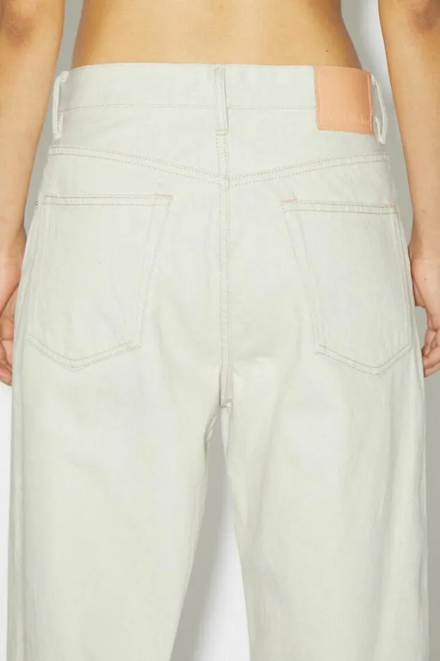 Acne Studios Jeans Woman Loose Fit Jeans 1991 EcruEcru