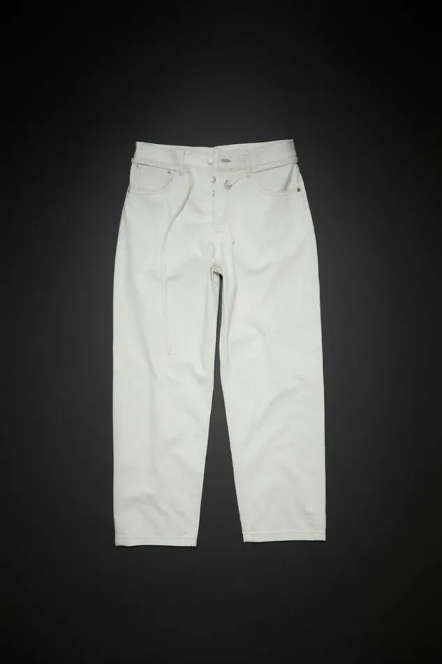 Acne Studios Jeans Woman Loose Fit Jeans 1991 EcruEcru