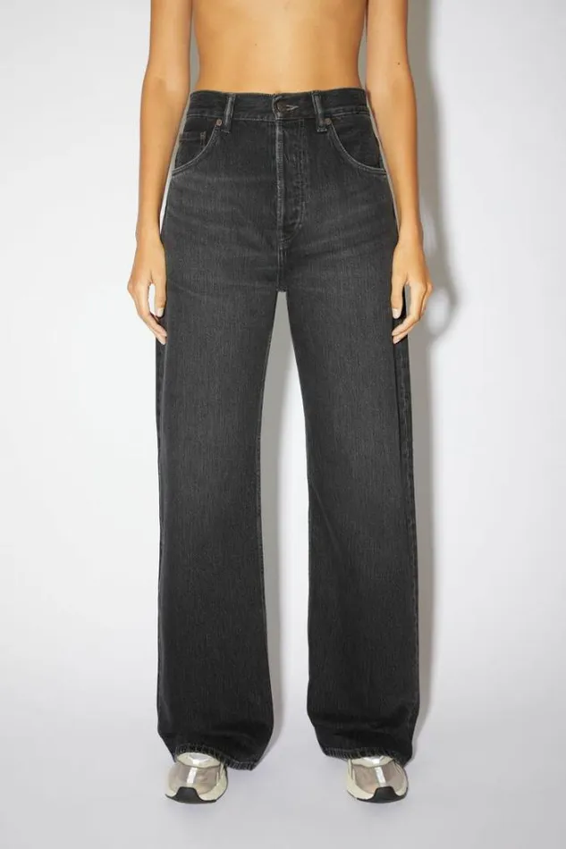 Acne Studios Jeans Woman Loose Fit Jeans 8211 2021 Black