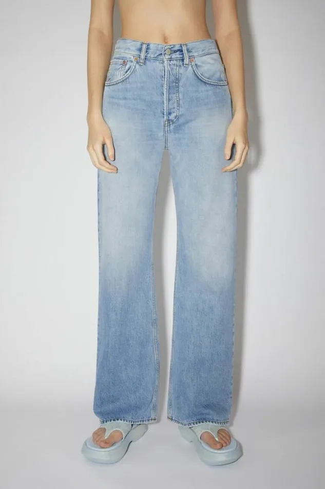 Acne Studios Jeans Woman Loose Fit Jeans 8211 2021 Light Blue