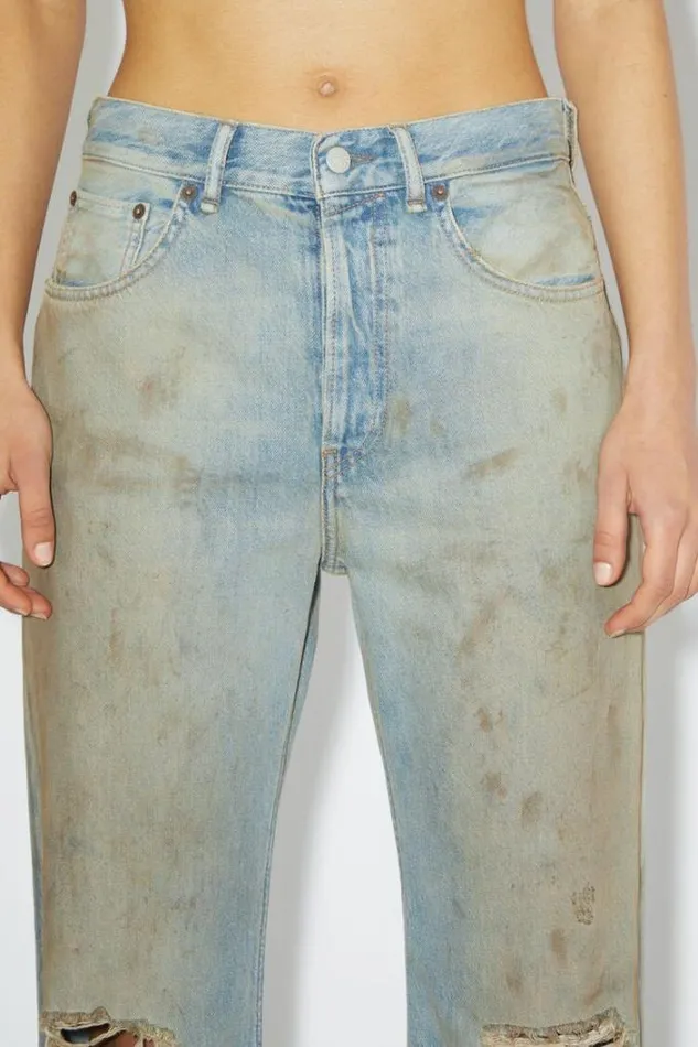 Acne Studios Jeans Woman Loose Fit Jeans 8211 2021 Mid Blue