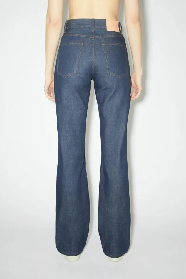 Acne Studios Jeans Woman Regular Fit Jeans 8211 1977 Indigo Blue