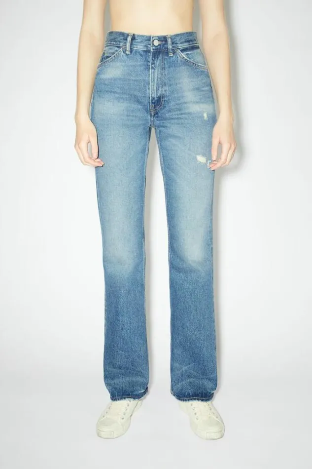 Acne Studios Jeans Woman Regular Fit Jeans 8211 1977 Mid Blue
