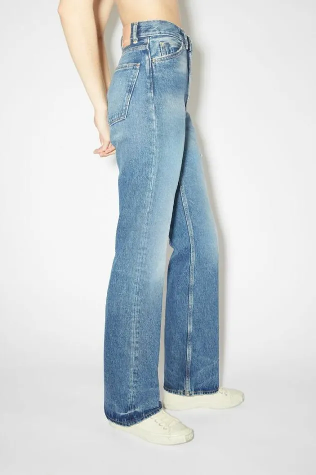 Acne Studios Jeans Woman Regular Fit Jeans 8211 1977 Mid Blue