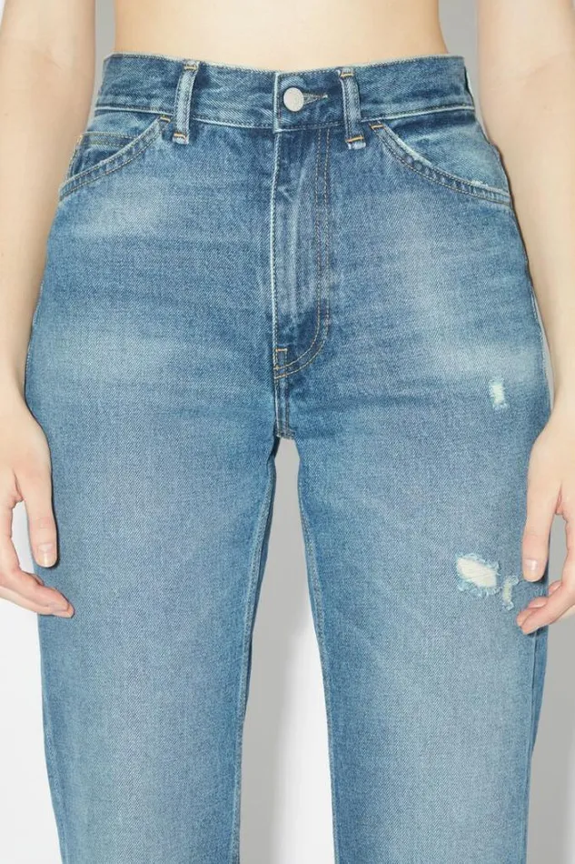 Acne Studios Jeans Woman Regular Fit Jeans 8211 1977 Mid Blue