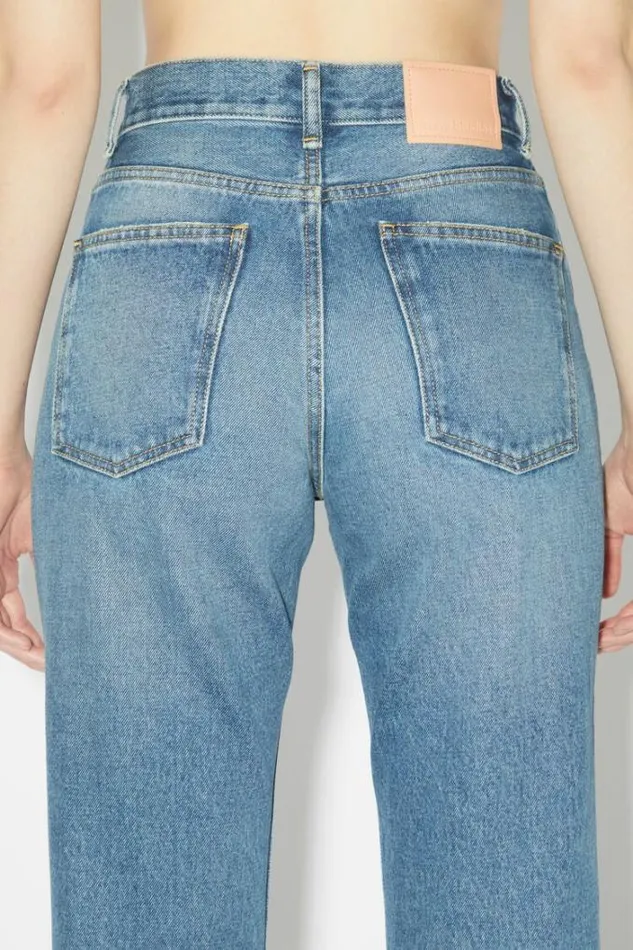 Acne Studios Jeans Woman Regular Fit Jeans 8211 1977 Mid Blue