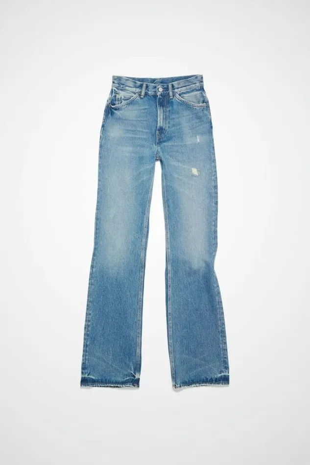 Acne Studios Jeans Woman Regular Fit Jeans 8211 1977 Mid Blue