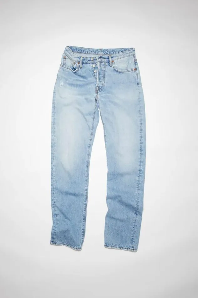 Acne Studios Jeans Woman Regular Fit Jeans 8211 1997 Light Blue