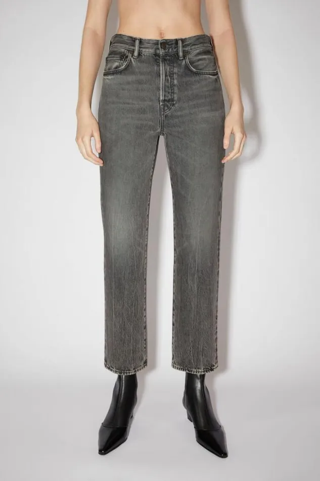 Acne Studios Jeans Woman Regular Fit Jeans 8211 Mece Ash Black