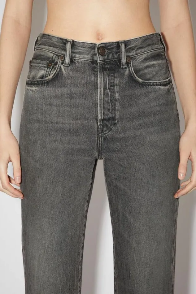 Acne Studios Jeans Woman Regular Fit Jeans 8211 Mece Ash Black