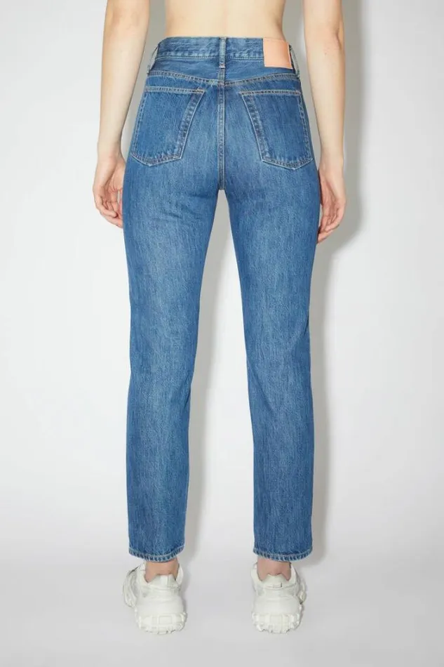 Acne Studios Jeans Woman Regular Fit Jeans 8211 Mece Dark Blue
