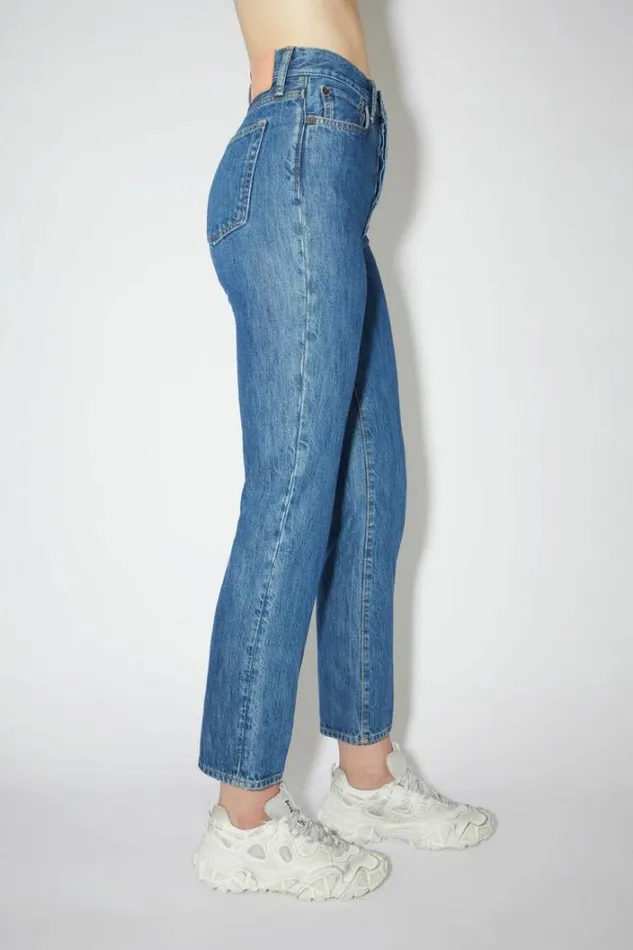 Acne Studios Jeans Woman Regular Fit Jeans 8211 Mece Dark Blue