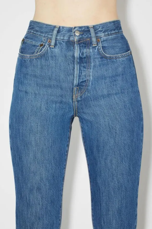 Acne Studios Jeans Woman Regular Fit Jeans 8211 Mece Dark Blue