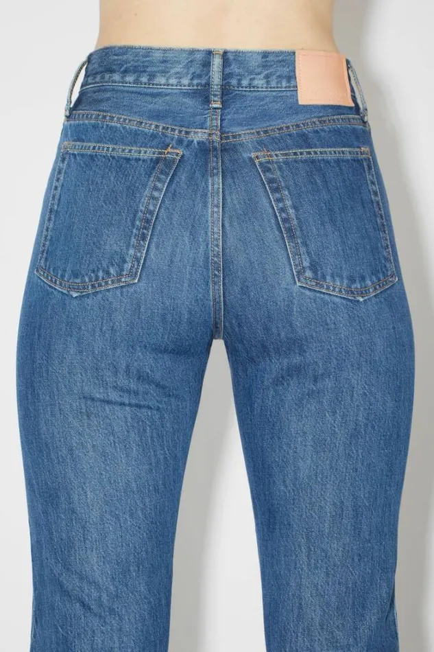 Acne Studios Jeans Woman Regular Fit Jeans 8211 Mece Dark Blue