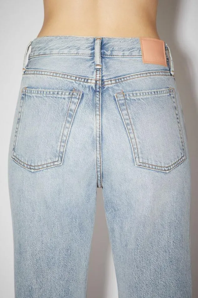 Acne Studios Jeans Woman Regular Fit Jeans 8211 Mece Light Blue