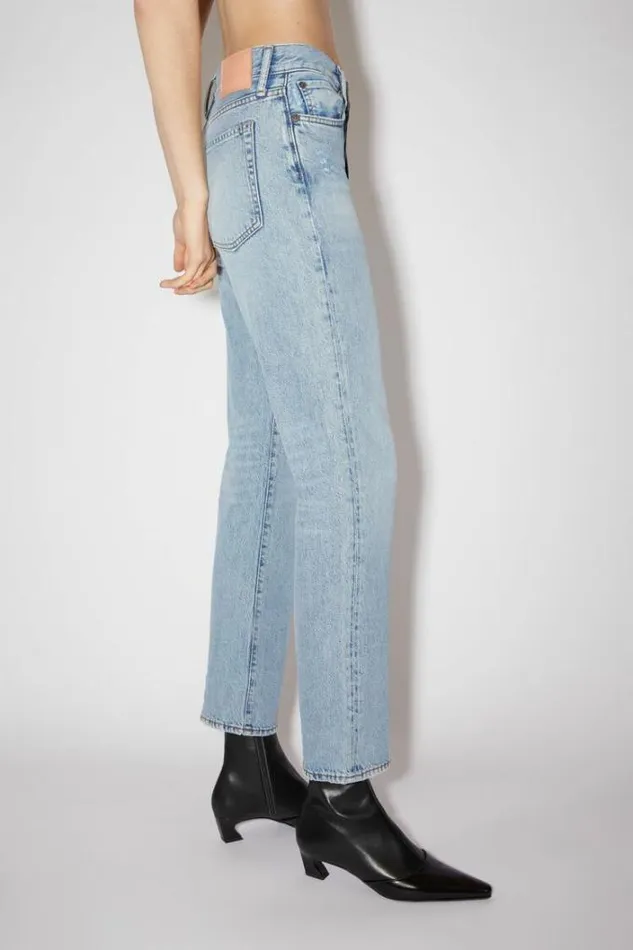 Acne Studios Jeans Woman Regular Fit Jeans 8211 Mece VintagePersonalise It Light Blue