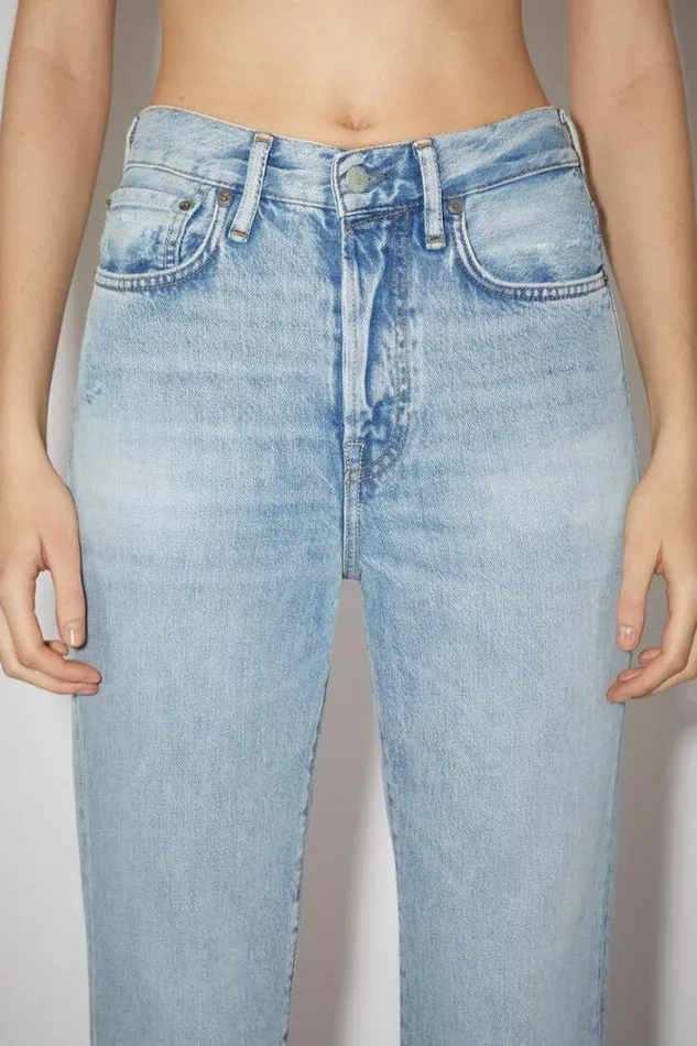 Acne Studios Jeans Woman Regular Fit Jeans 8211 Mece VintagePersonalise It Light Blue