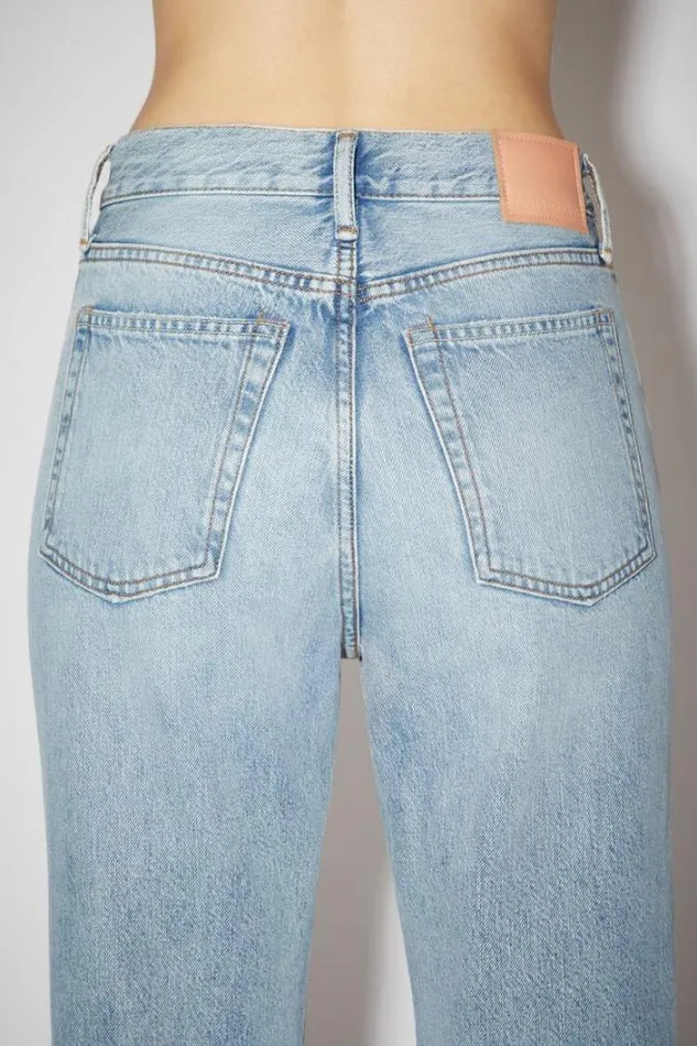 Acne Studios Jeans Woman Regular Fit Jeans 8211 Mece VintagePersonalise It Light Blue