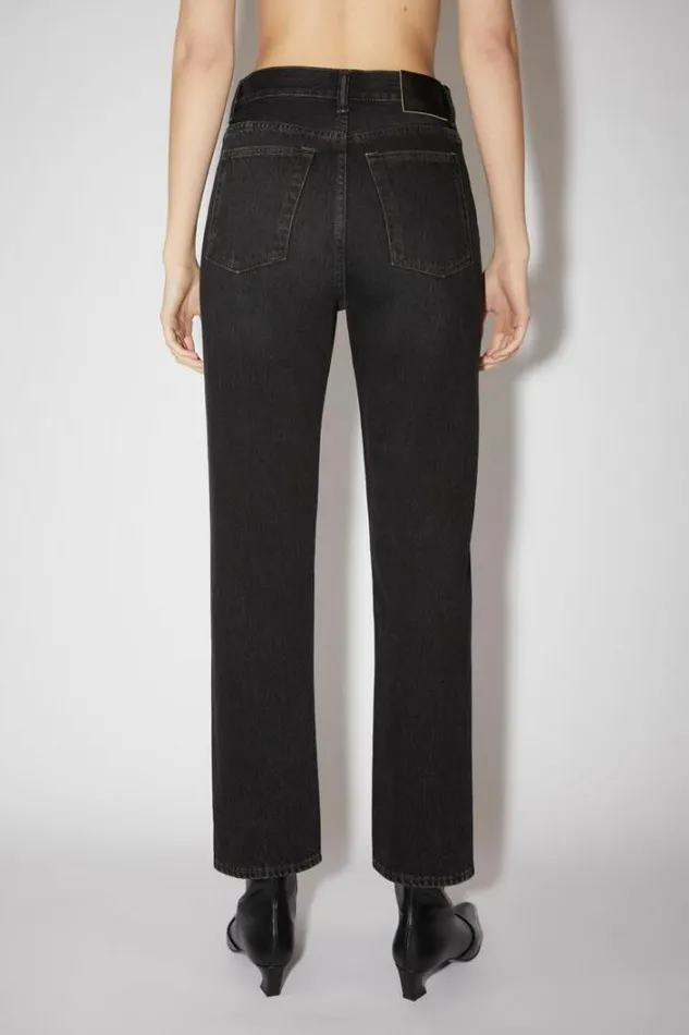 Acne Studios Jeans Woman Regular Fit Jeans 8211 MecePersonalise It Black