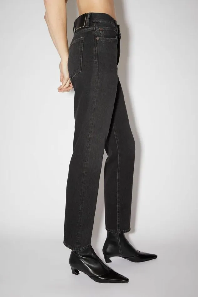 Acne Studios Jeans Woman Regular Fit Jeans 8211 MecePersonalise It Black