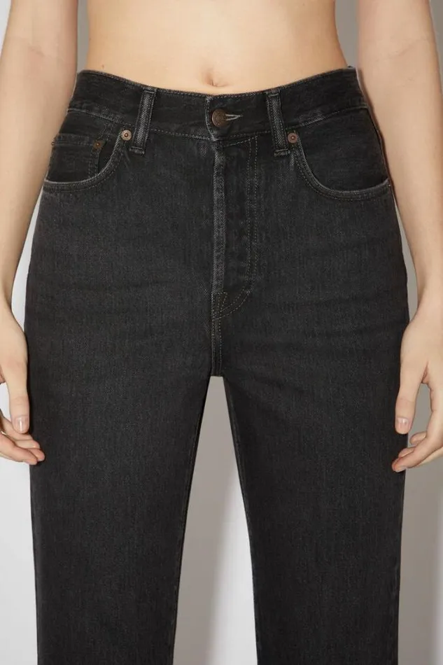 Acne Studios Jeans Woman Regular Fit Jeans 8211 MecePersonalise It Black