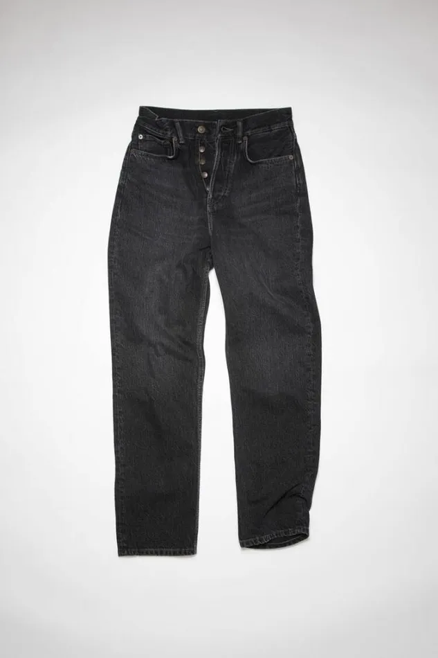 Acne Studios Jeans Woman Regular Fit Jeans 8211 MecePersonalise It Black