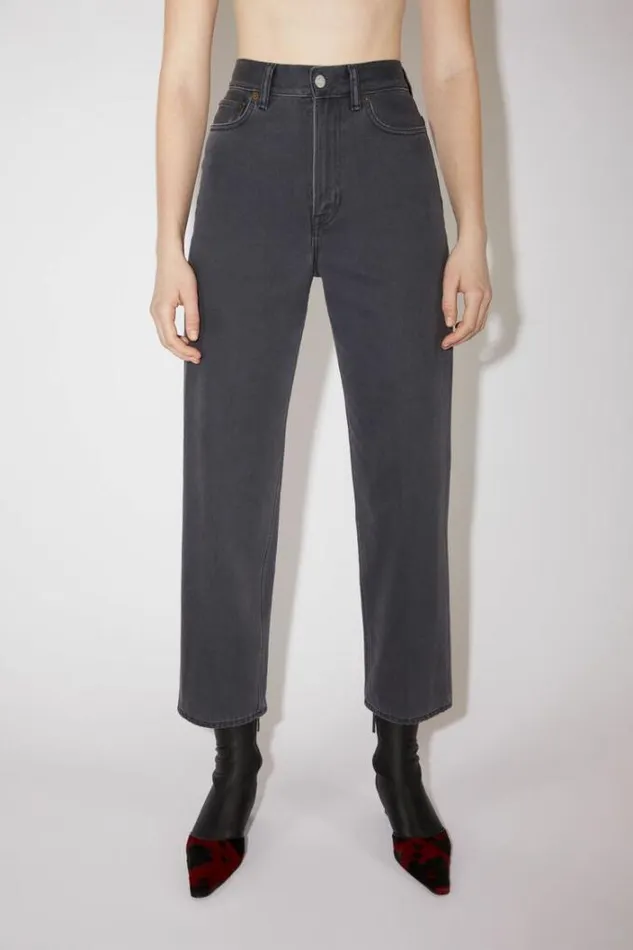 Acne Studios Jeans Woman Relaxed Fit Jeans 1993 Dark Grey