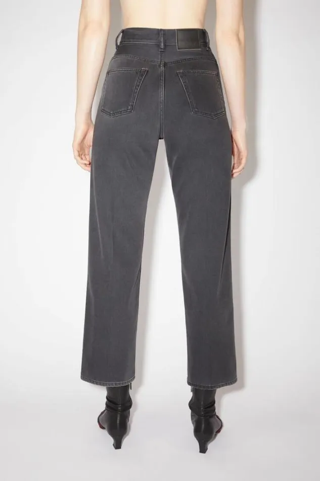 Acne Studios Jeans Woman Relaxed Fit Jeans 1993 Dark Grey