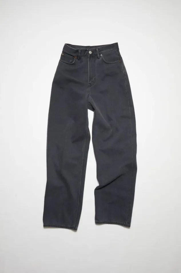 Acne Studios Jeans Woman Relaxed Fit Jeans 1993 Dark Grey