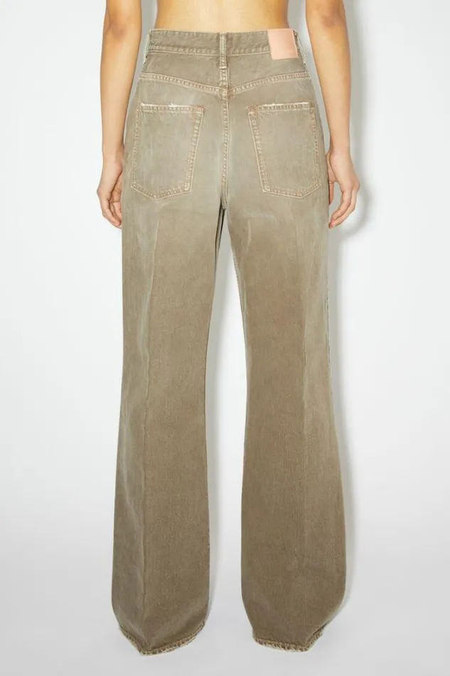 Acne Studios Jeans Woman Relaxed Fit Jeans 2022 Beige