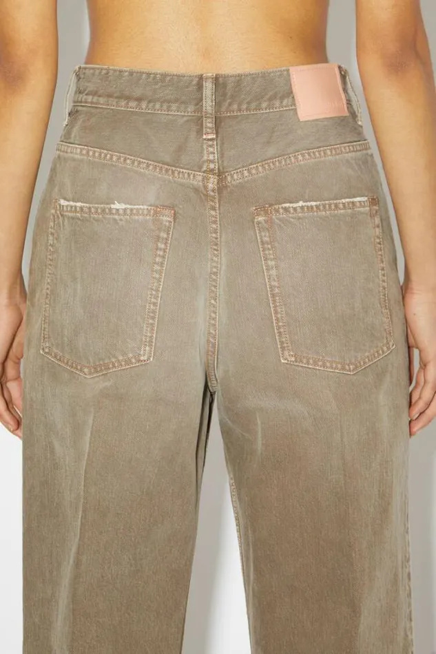 Acne Studios Jeans Woman Relaxed Fit Jeans 2022 Beige